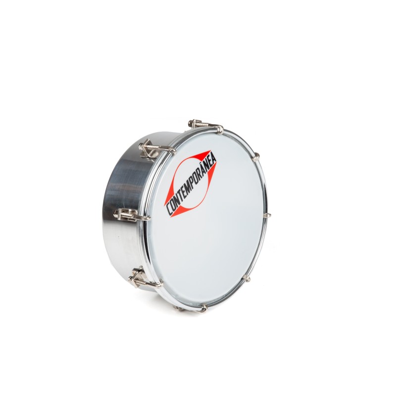 Tamborim 6" x 6,5 cm métal chromé - 8 tirants - Pro